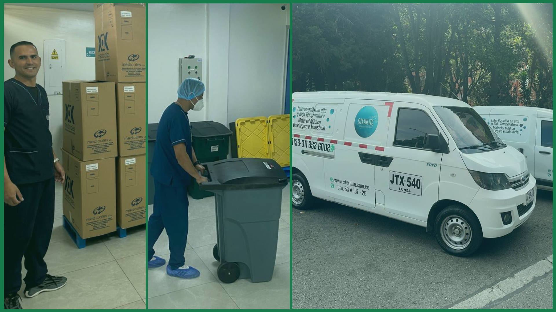 El servicio de transporte ofrecido por Sterilite mantiene la integridad del producto estéril durante su transporte.